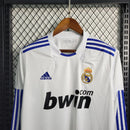 Camisa Retrô Real Madrid 2010/11 – Titular Manga Longa Masculina – Branco – Adidas