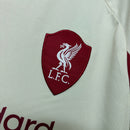 Camisa Liverpool 2025/26 – Reserva Manga Longa – Branca