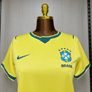 Camisa Brasil 2026 – Titular Feminina – Amarela