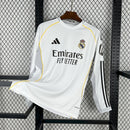 Camisa Real Madrid 2025/26 – Titular Manga Longa – Branca