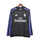 Camisa Retrô Real Madrid 2016/17 – Terceira Manga Longa – Preto – Adidas