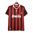 Camisa Retrô Milan 2009/10 – Titular – Vermelho e Preto – Adidas
