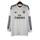 Camisa Retrô Real Madrid 2013/14 – Titular Manga Longa Masculino – Branco – Adidas