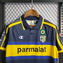 Camisa Retrô Parma 1999/00 – Reserva – Azul e Amarela