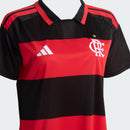 Camisa Flamengo 2026/27 – Titular Feminina – Vermelho e Preto