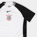Camisa Corinthians 2025/26 – Titular Feminina – Branca e Preta