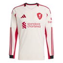 Camisa Liverpool 2025/26 – Reserva Manga Longa – Branca