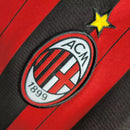 Camisa Retrô Milan 2013/14 – Titular Manga Longa – Vermelha e Preta