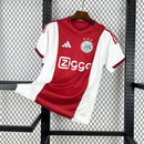 Camisa Ajax 2025/26 – Titular – Branca e Vermelha