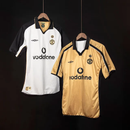Camisa Retrô Manchester United – Dupla Face – Branca e Preta, Dourada e Preta – Edição 100 anos