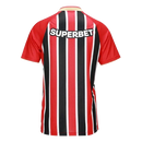 Camisa São Paulo 2025/26 – Reserva Feminina – Vermelha e Preta