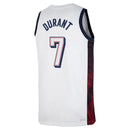 Regata de Basquete EUA – 2024 Nike Swingman Jersey Unissex Kevin Durant 7 Branca