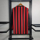 Camisa Retrô Milan 2013/14 – Titular Manga Longa – Vermelha e Preta