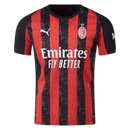 Camisa Milan 2025/26 – Titular – Preta e Vermelha