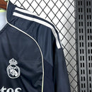 Camisa Real Madrid 2025/26 – Reserva Manga Longa – Preta