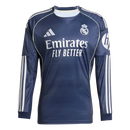 Camisa Real Madrid 2025/26 – Reserva Manga Longa – Preta