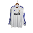 Camisa Retrô Real Madrid 2010/11 – Titular Manga Longa Masculina – Branco – Adidas