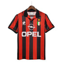 Camisa Retrô Milan 1996/1997 – Vermelha e Preta – Lotto