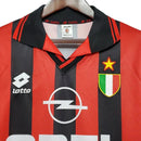 Camisa Retrô Milan 1996/1997 – Vermelha e Preta – Lotto
