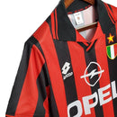 Camisa Retrô Milan 1996/1997 – Vermelha e Preta – Lotto