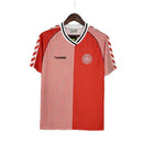 Camisa Retrô Dinamarca 1986 – Vermelha e Branca – Hummel